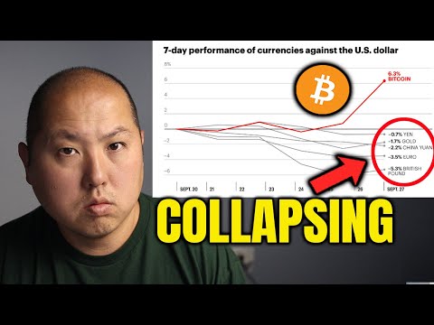 bitcoin gains while world currencies COLLAPSE