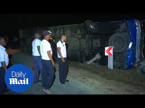 Seven dead and dozen injured after bus crashes in Cuba