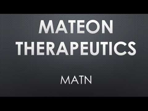 MATN stock Mateon Therapeutics $MATN with Drug Trial on Artemisnin and OT-101 as a TGF-B Inhibitor