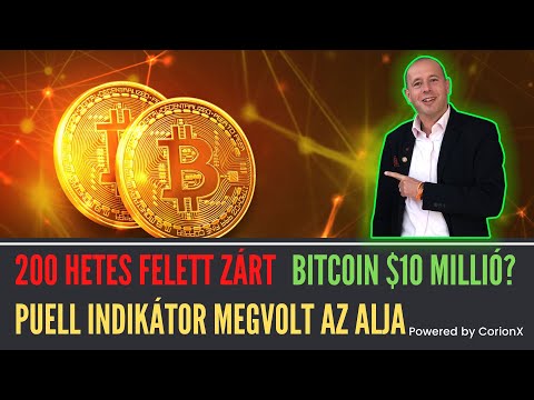 Kripto Hírek I Bitcoin 200 Hetes Felett Zárt I BTC $10 Mn? I Puell Indikátor Megvolt az Alja I ETH