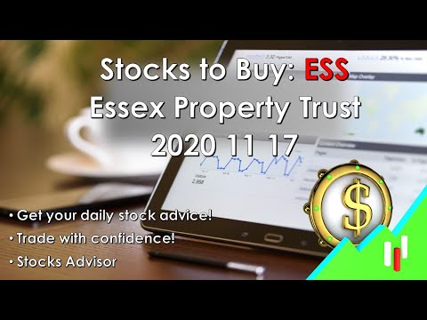 Stocks to Buy: ESS Essex Property Trust Inc. 2020 11 18