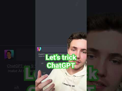 How to Trick ChatGPT in 15 Seconds - Fooling AI #ai #chatbot #chatgpt #gpt