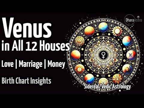 Venus in Different Houses | Birth Chart | Vedic Astrology Predictions #siderealastrology #astrology