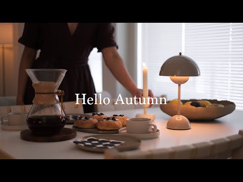 Hello Autumn 🍂 I A cozy rainy day I Baking I Getting ready for Fall