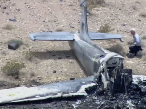 Raw: Vintage U.K. Military Jet Crash in Nevada