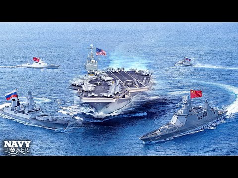 TEST OF POWER: US Navy SURROUNDED by Chinese and Russian Warships!